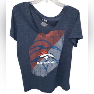 Denver Broncos NFL Ladies V-Neck T-Shirt Size 3X